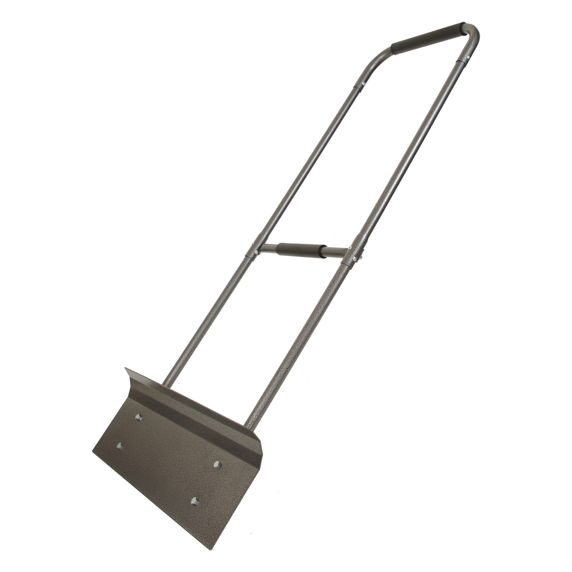 Yard Butler Ultimate Snow Pusher Model USP-100 – 51 3/8" H x 24" W, 14.5 lbs, Powder-Coated Steel, Two-Handed Cushioned Grips, Manual Push Snowplow Designed to Save Your Back, Lifetime Guarantee, Free Shipping